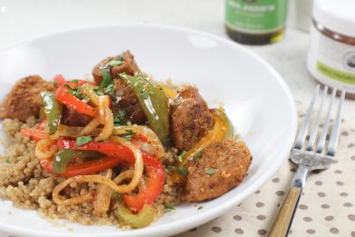 SHEET PAN SAUSAGES AND PEPPERS