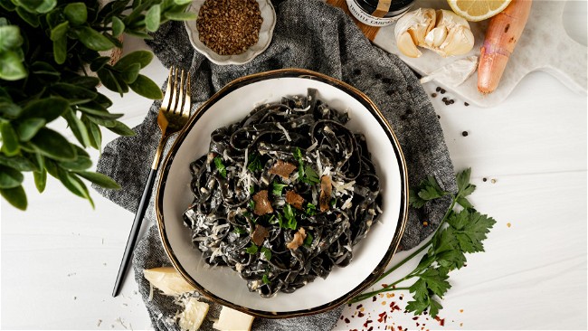Image of Squid Ink Tagliatelle Northern Italian style