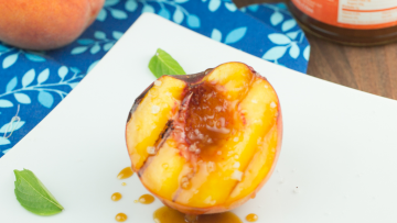 Image of SALTED CARAMEL GRILLED PEACHES