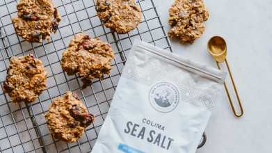 Image of NO-BAKE SALTED PEANUT BUTTER AND FRUIT COOKIES