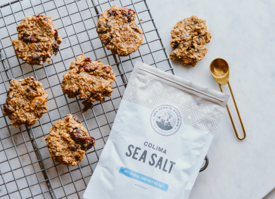 NO-BAKE SALTED PEANUT BUTTER AND FRUIT COOKIES