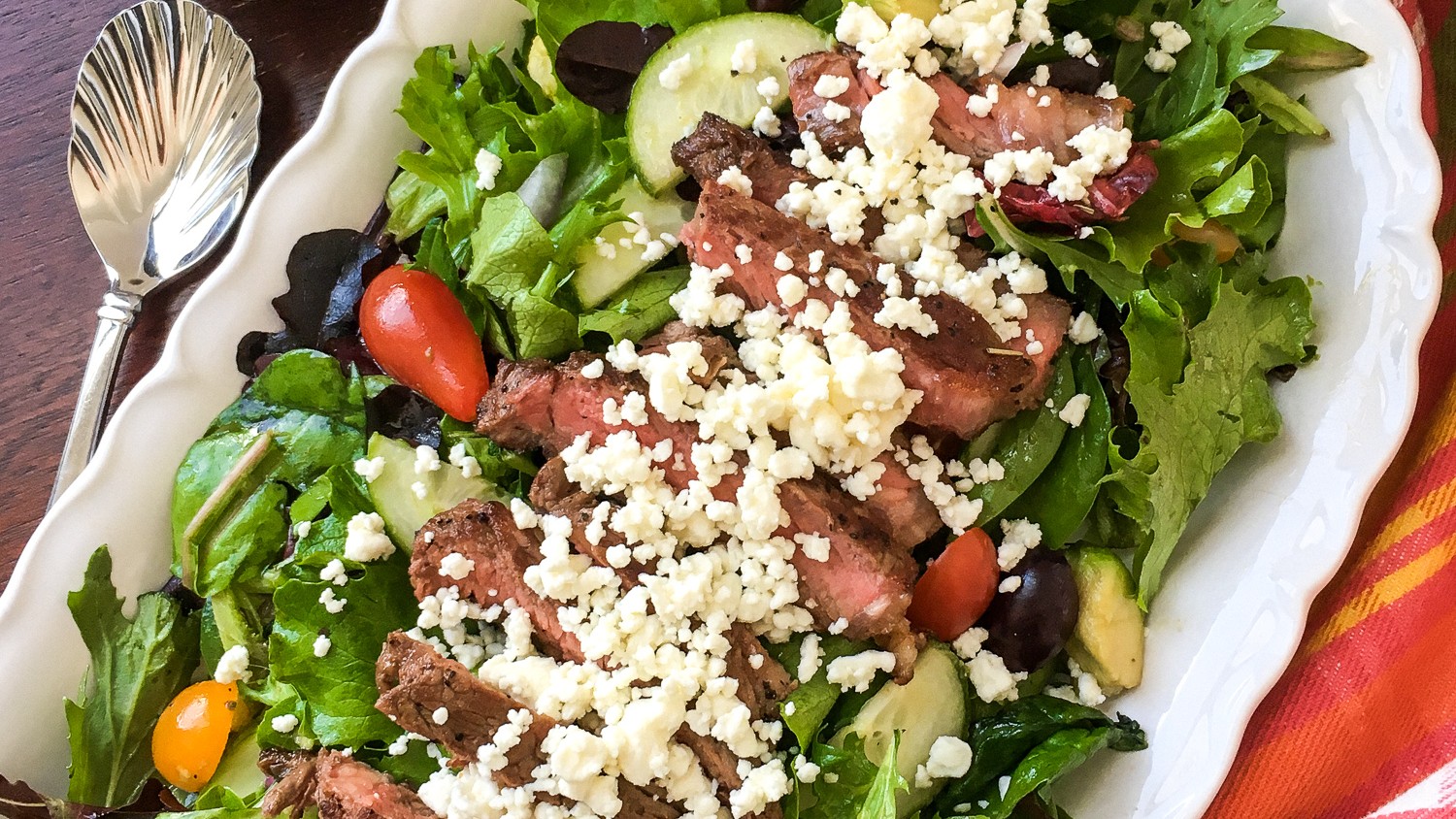 Image of Farm Fresh Greek Steak Salad 