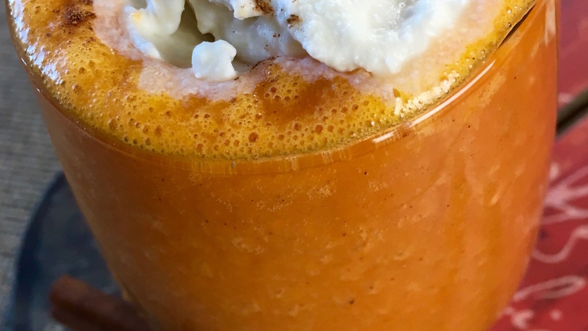 Image of Carrot Cake Smoothie with Coconut Whipped Cream