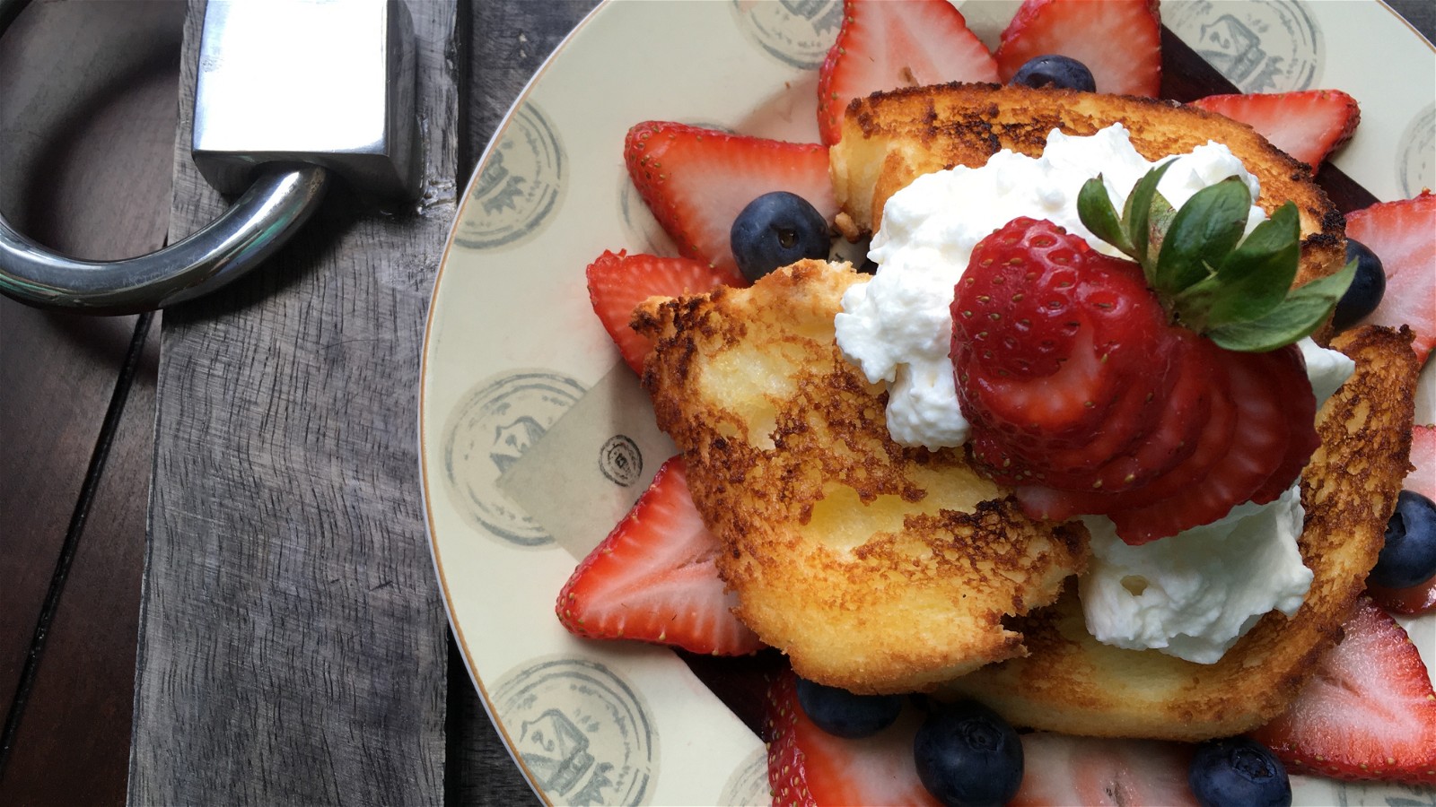 Image of Broiled Angel Food Cake with Maple Whipped Cream