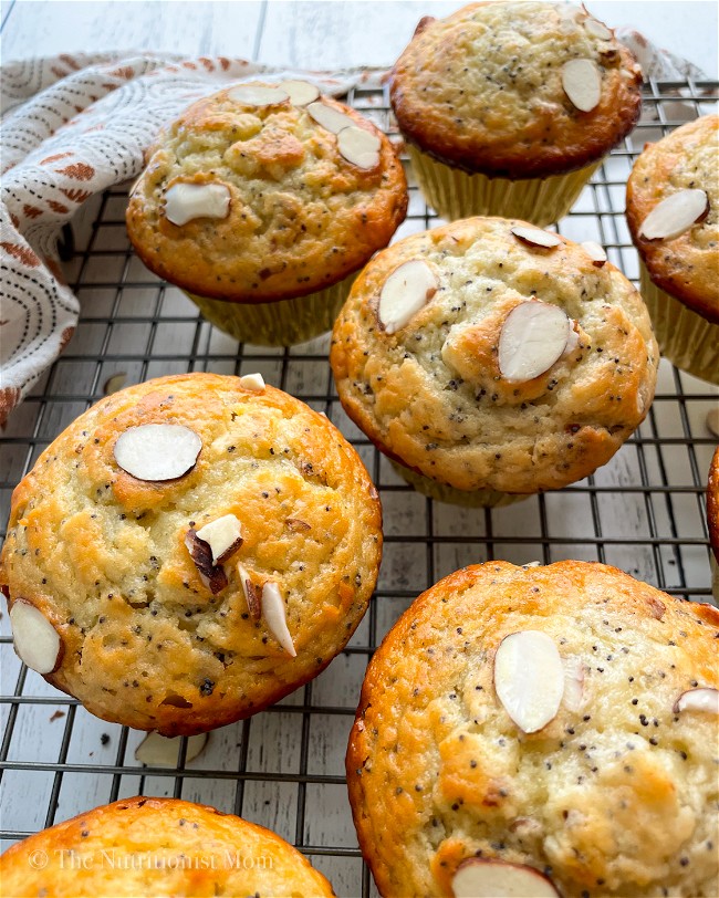 Image of Almond Poppyseed Protein Muffins