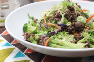 GROUND BEEF VEGGIE BOWL