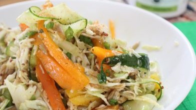 Image of CITRUS CHICKEN AND VEGGIE NOODLE SALAD