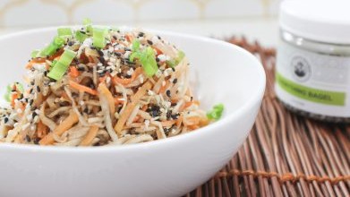 Image of COLD NOODLE SALAD WITH GINGER LIME DRESSING