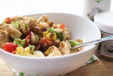 GRILLED CHICKEN AVOCADO SALAD