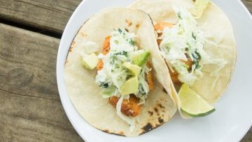 Image of BUFFALO SALMON TACOS