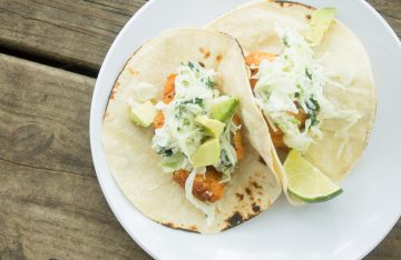 BUFFALO SALMON TACOS