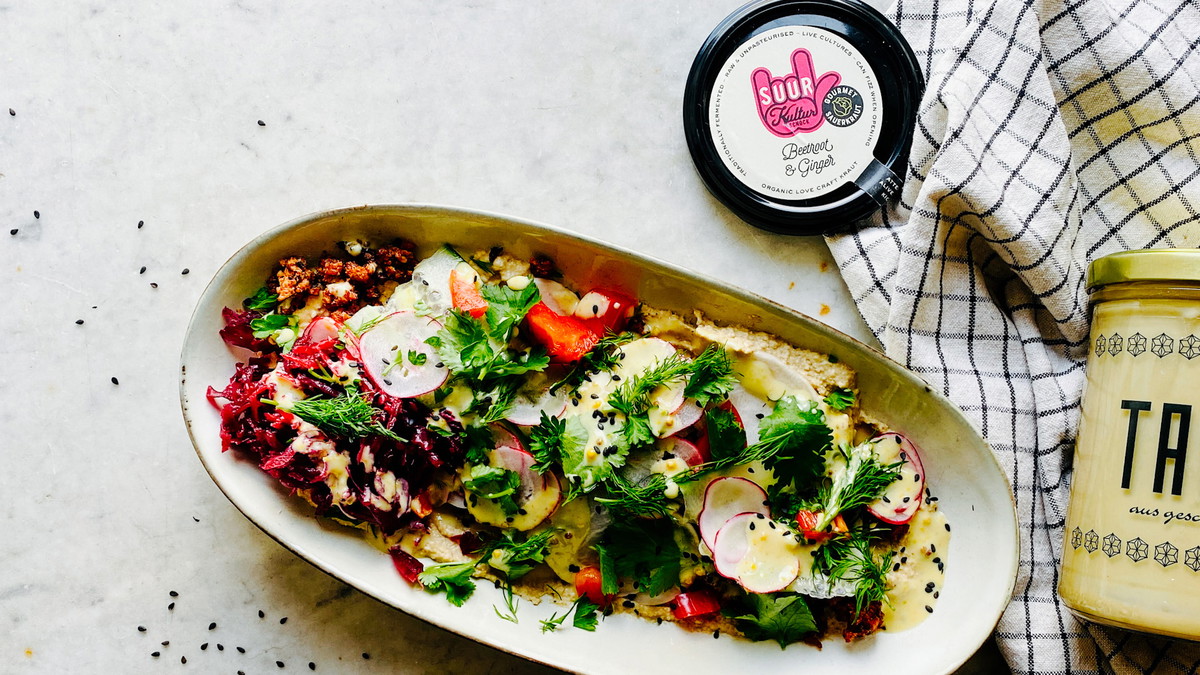 Loaded Hamshuka mit Kraut