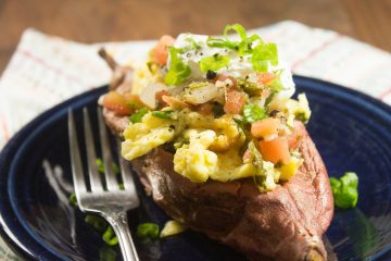 BREAKFAST STUFFED SWEET POTATOES
