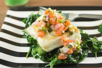 PERFECTLY SEARED FISH WITH EASY PICO DE GALLO