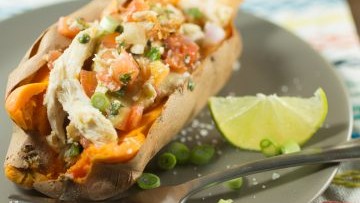 Image of SOUTHWEST CHICKEN STUFFED SWEET POTATOES