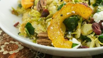 Image of DELICATA SQUASH BRUSSELS SPROUT SALAD
