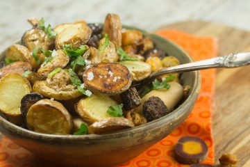ROASTED ROOTS AND CHICKPEAS
