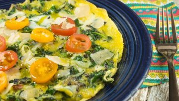 Image of OPEN FACED VEGGIE OMELET