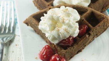 Image of CHOCOLATE AVOCADO OIL WAFFLES