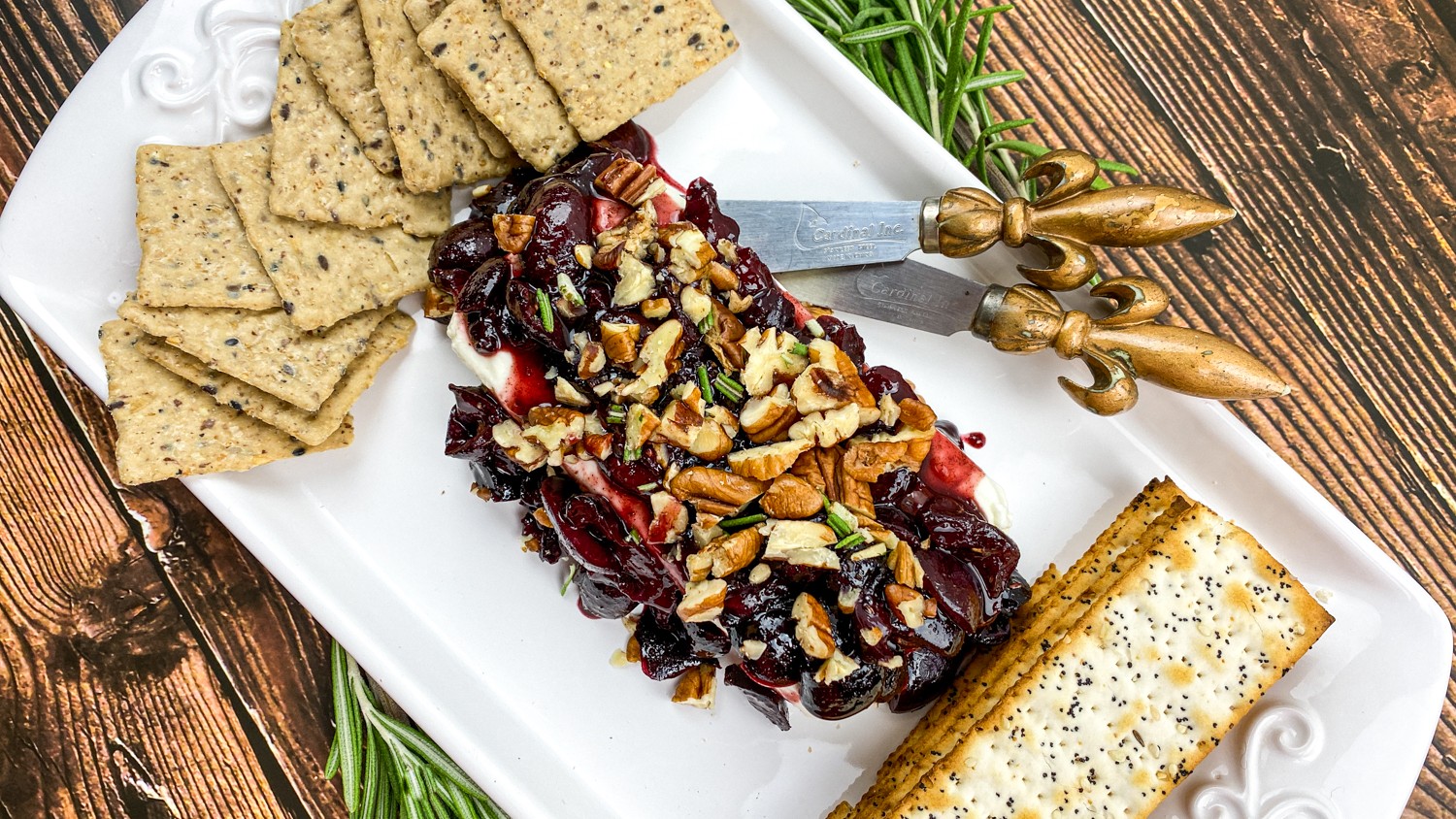 Image of Cream Cheese Spread with Warm Cherry Sauce Recipe