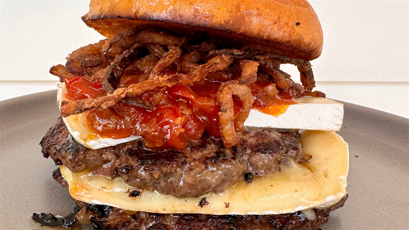Image of Triple Onion Brie Burger