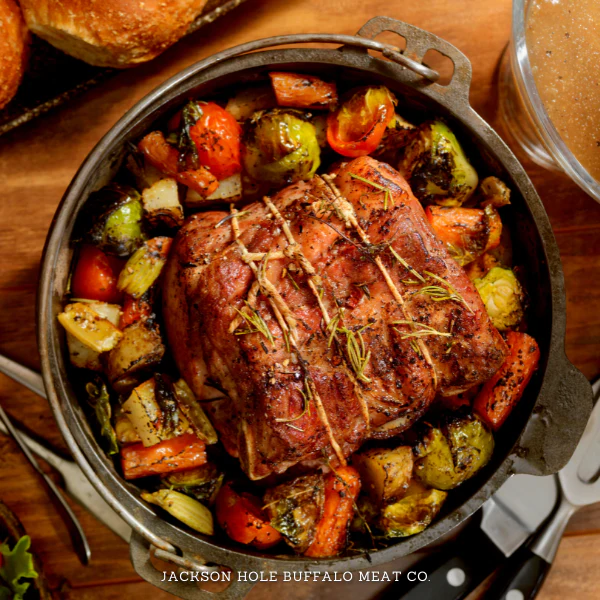 Simple Braised Buffalo Pot Roast 