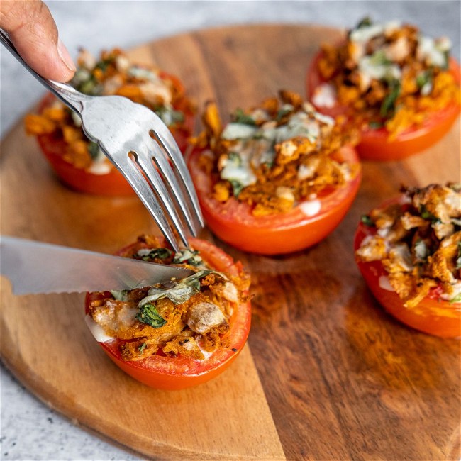 Barvecue Stuffed Tomatoes