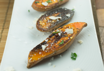 CURRIED COCONUT BABY SWEET POTATOES