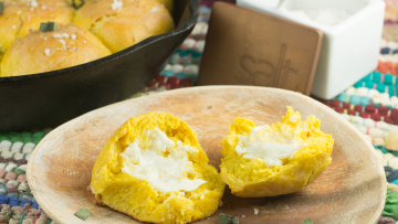 Image of PUMPKIN SEA SALT DINNER ROLLS