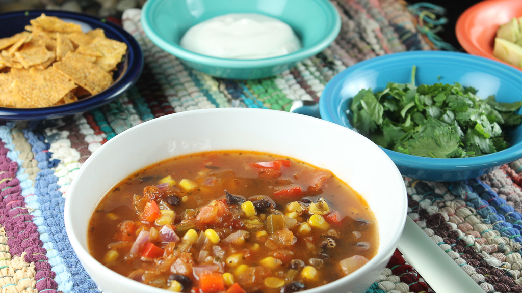 Image of VEGETARIAN TORTILLA SOUP