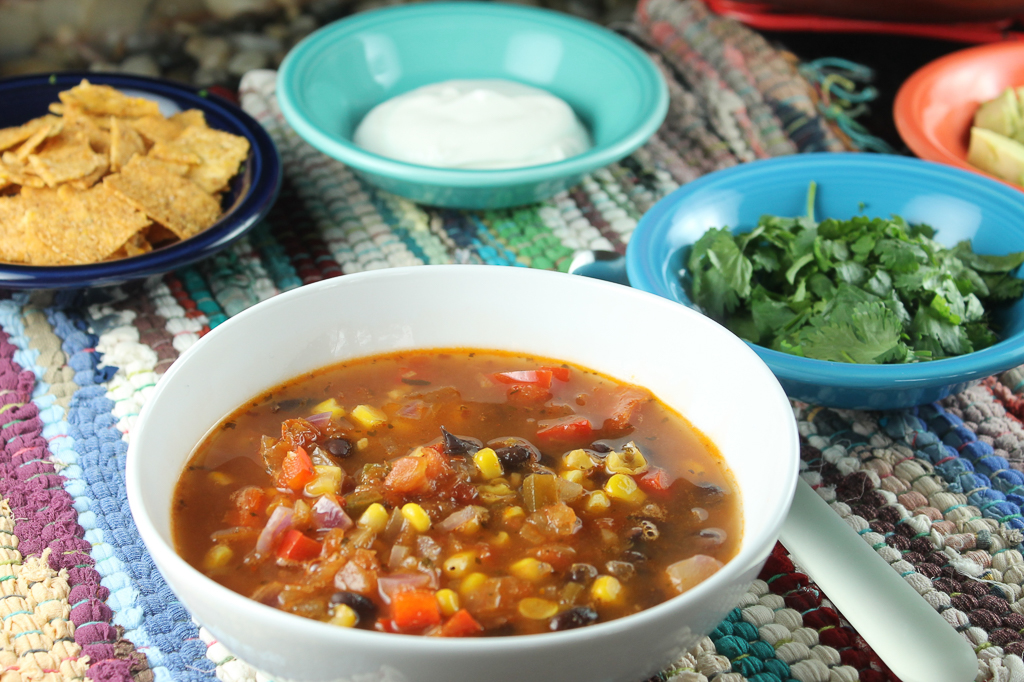 VEGETARIAN TORTILLA SOUP