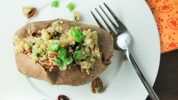 Image of QUINOA STUFFED SWEET POTATOES