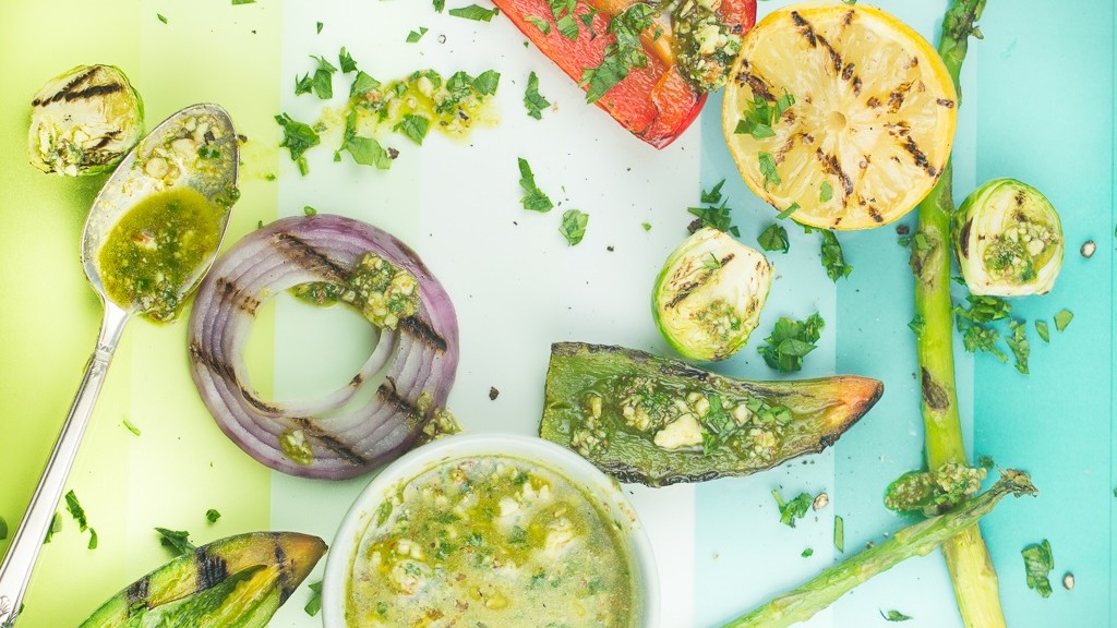 Image of GRILLED VEGETABLES WITH NUTTY LEMON AVOCADO OIL SAUCE