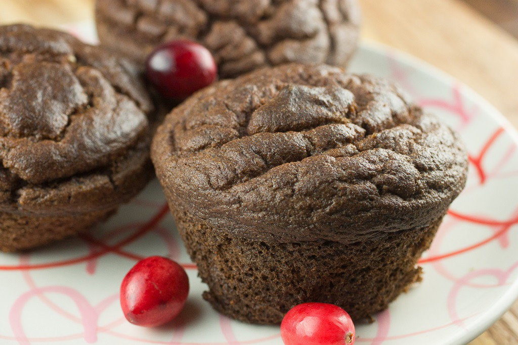 APPLE CRANBERRY GINGER MUFFINS