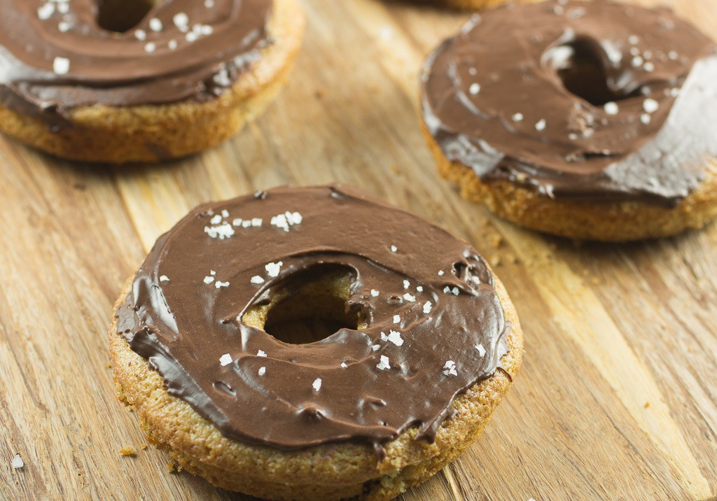 CHOCOLATE FROSTED AVOCADO OIL DOUGHNUTS