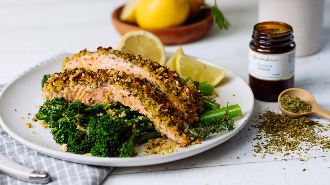 Image of Salmon with Herb & Parmesan Crust 
