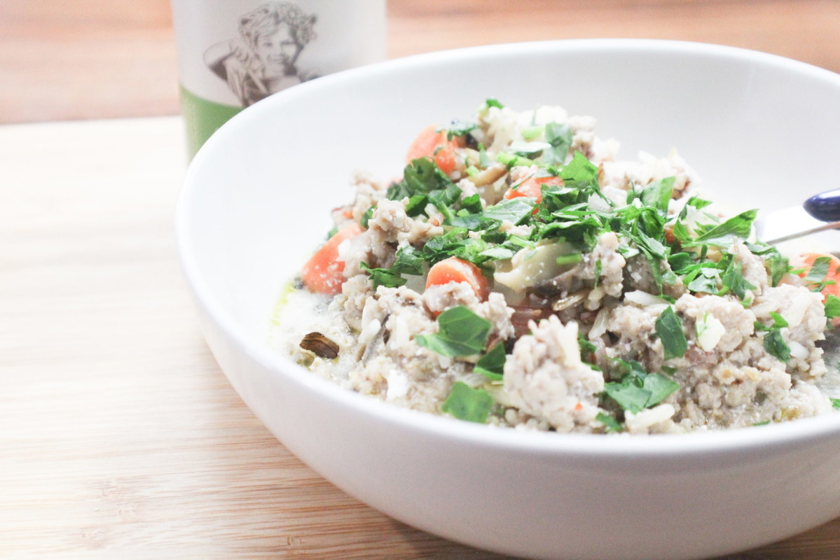 ROADSIDE TURKEY AND WILD RICE SOUP