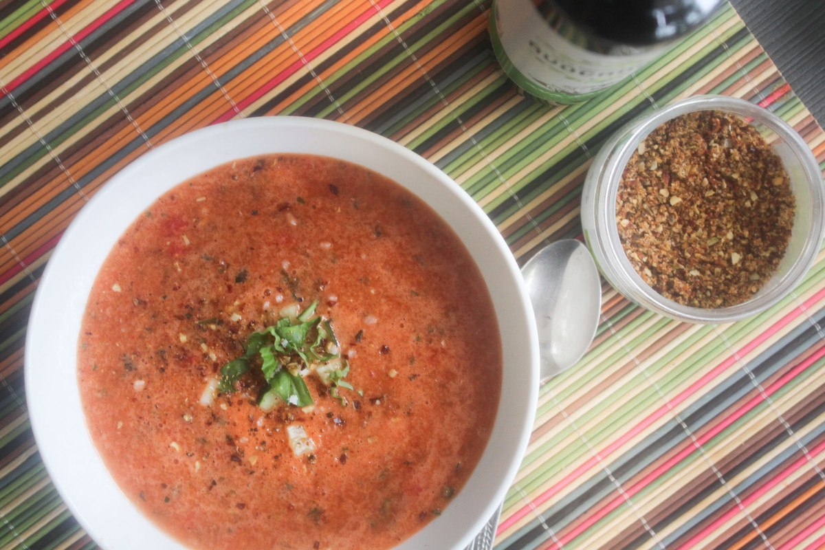 SPICY WATERMELON CUCUMBER GAZPACHO