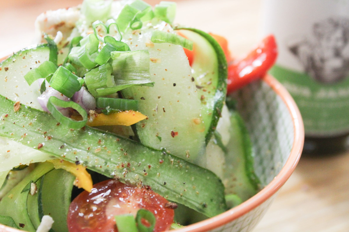 ZUCCHINI PAPPARDELLE CRAB SALAD