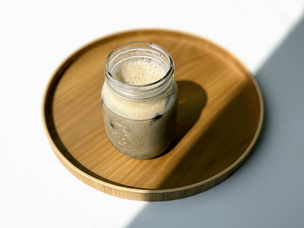 Hojicha Powder in a Mason Jar