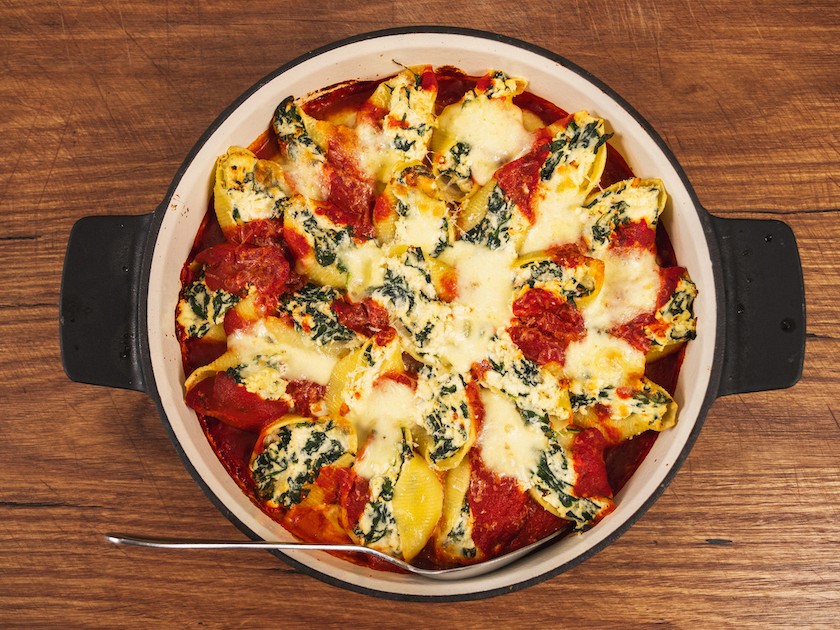 Andy Cooks - Spinach Ricotta Shells