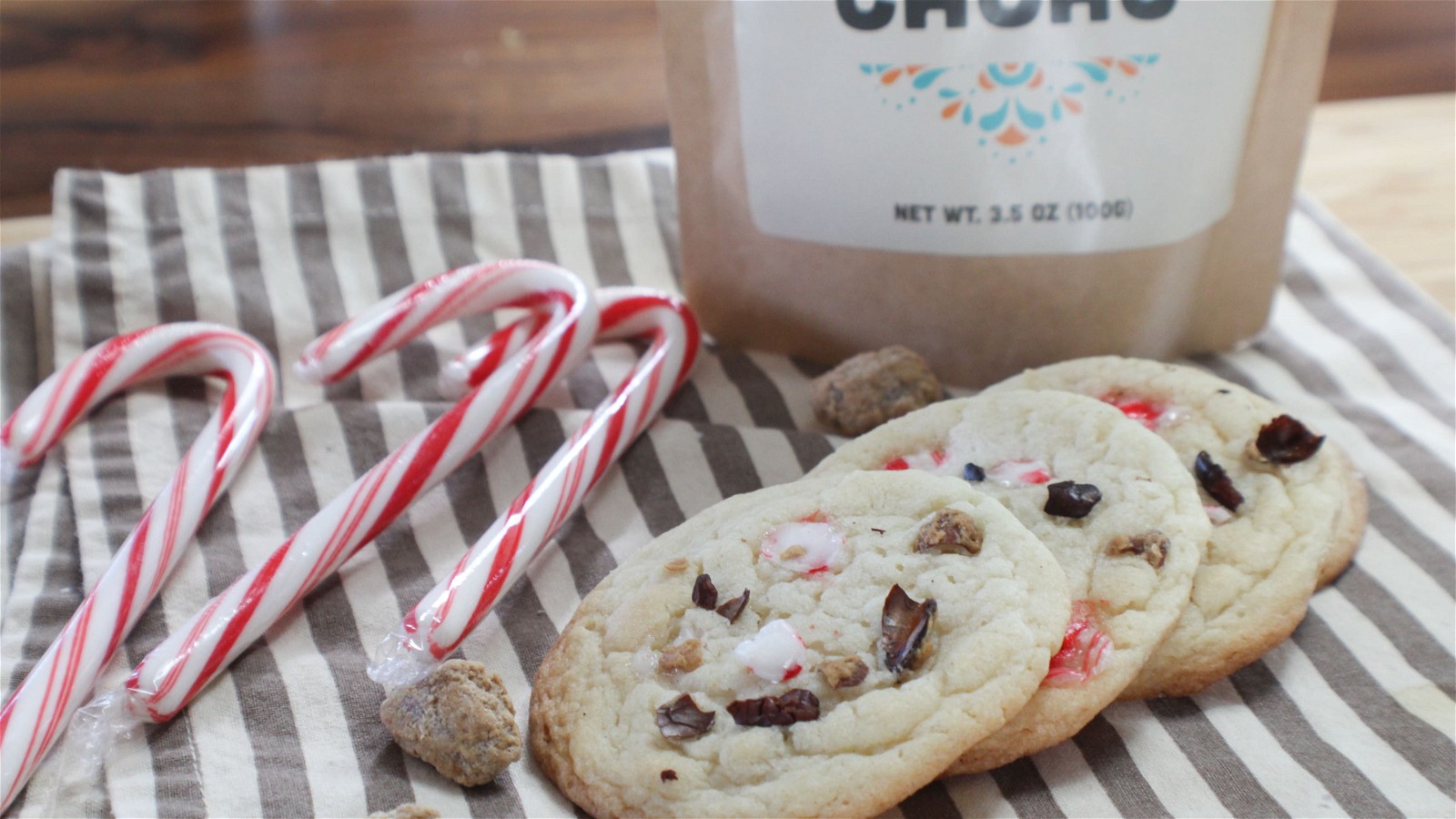 Image of PALEO-ISH CANDY CANE CACAO COOKIES