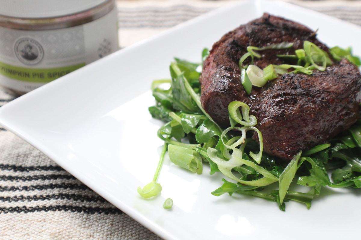 PUMPKIN COFFEE RUBBED STEAKS