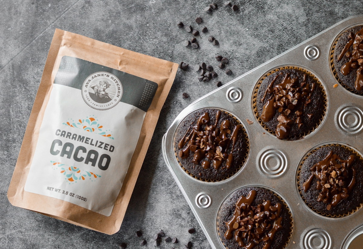 VEGAN, GLUTEN-FREE DOUBLE-CHOCOLATE MUFFINS