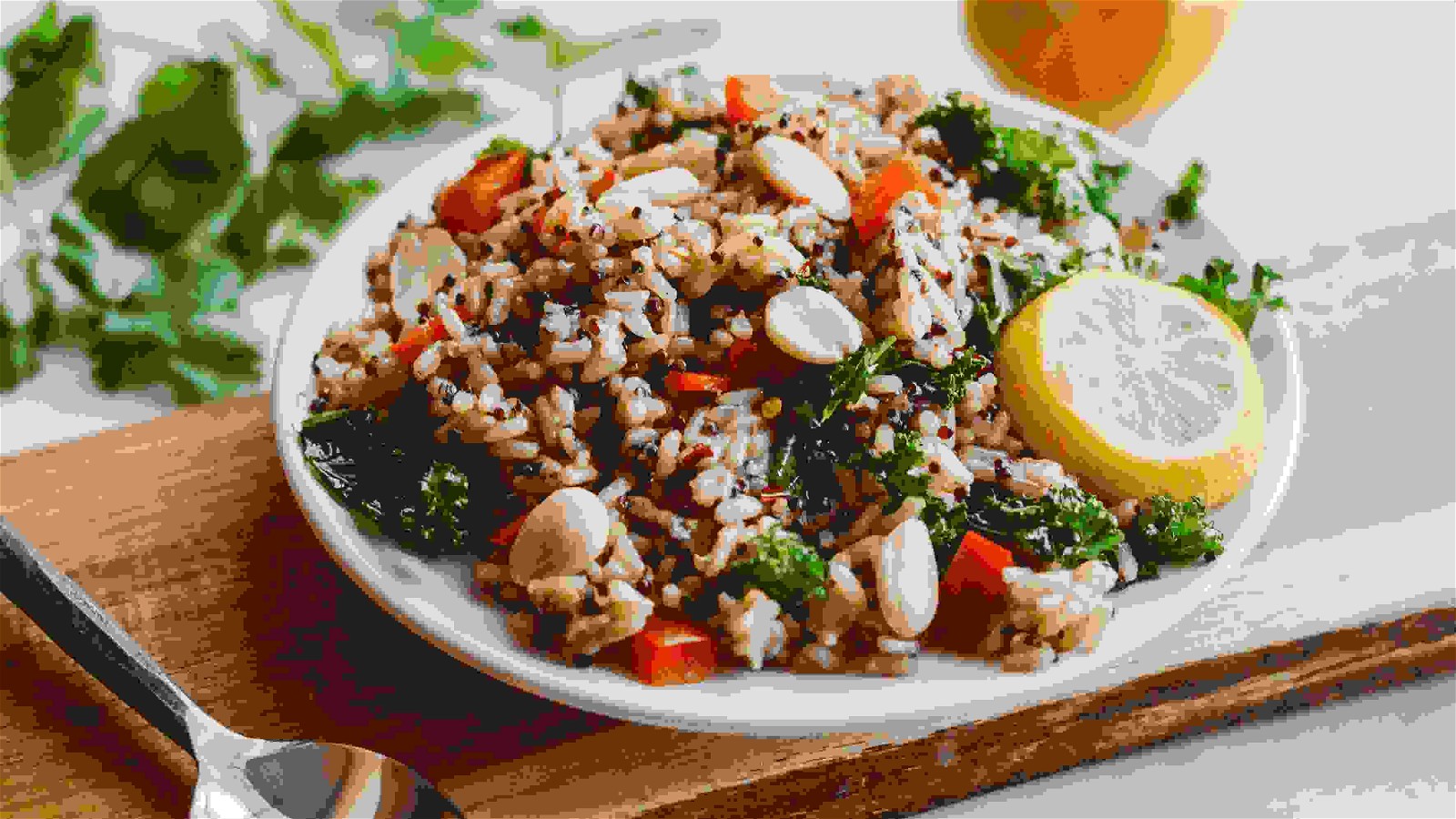 Image of QUINOA AND BROWN RICE TABBOULEH