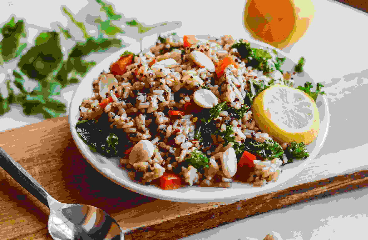 QUINOA AND BROWN RICE TABBOULEH