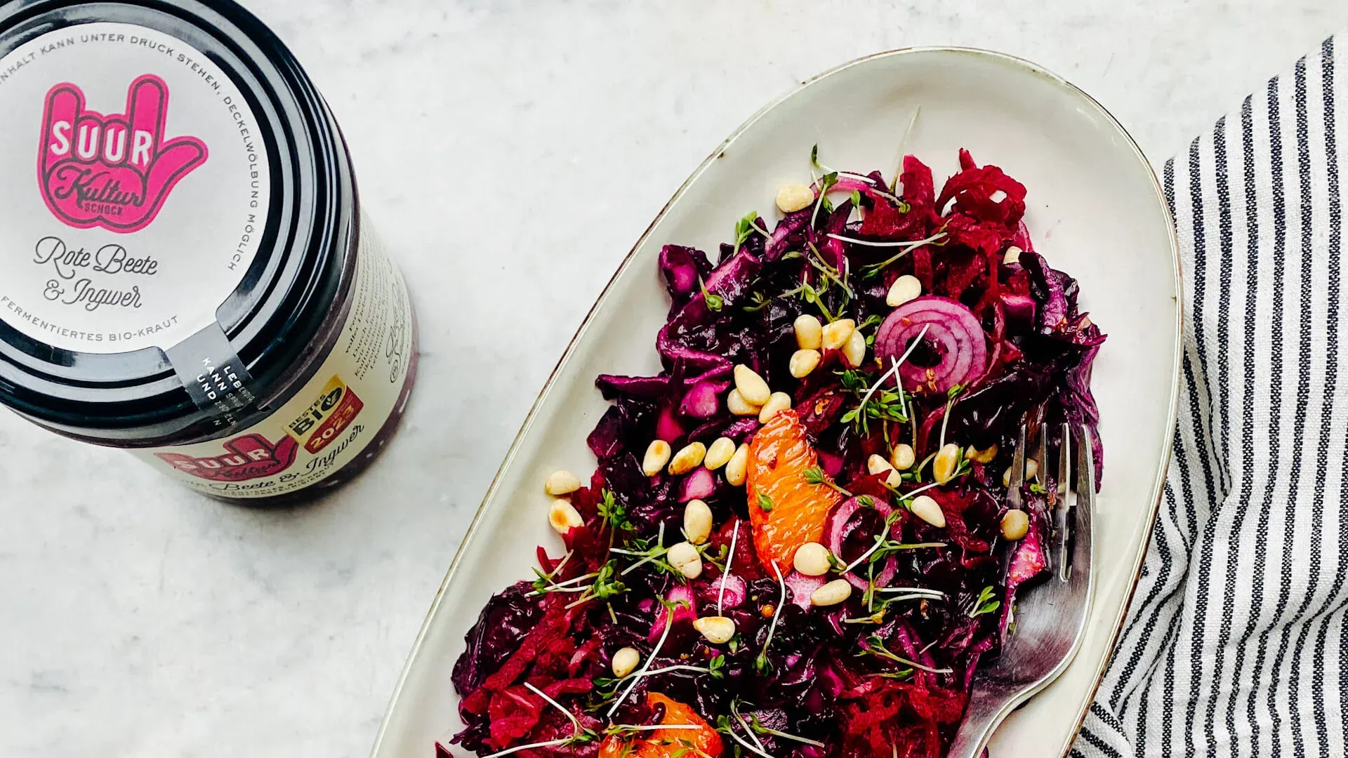 Rotkohlsalat mit Rote Beete &amp; Ingwer Kraut – suur.love