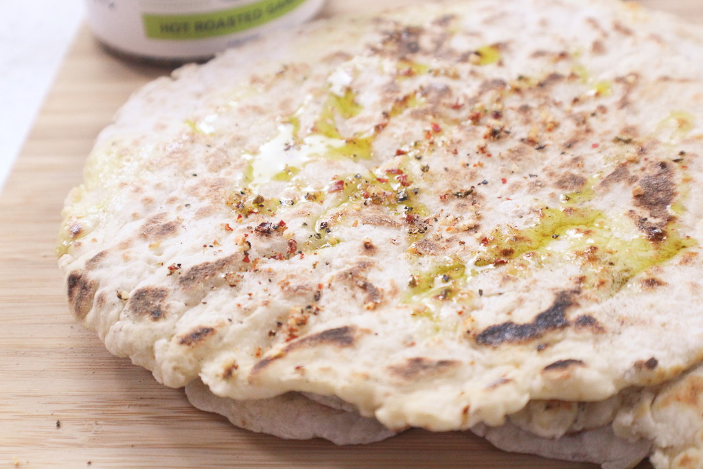 HOT ROASTED GARLIC FLAT BREAD