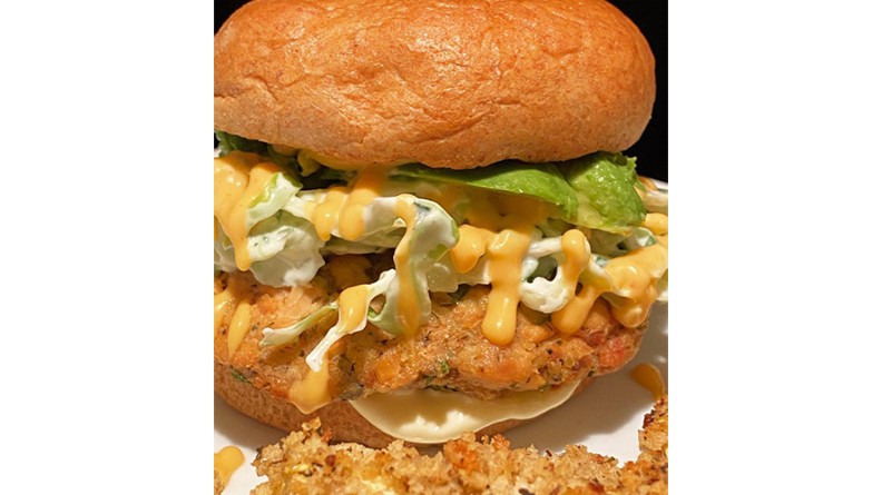 Image of Salmon Sandwich Burger