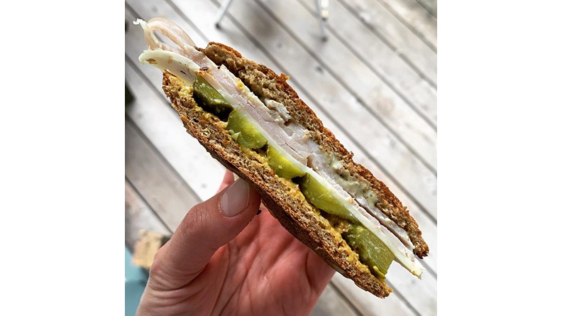 Image of Pesto Pickle Turkey Sandwich